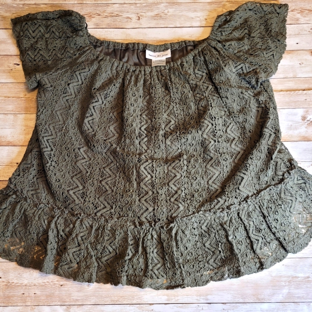 Boho Top | Peplum Top | Lace Top | Belle Du Jour Top